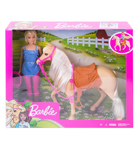 barbie doll & horse