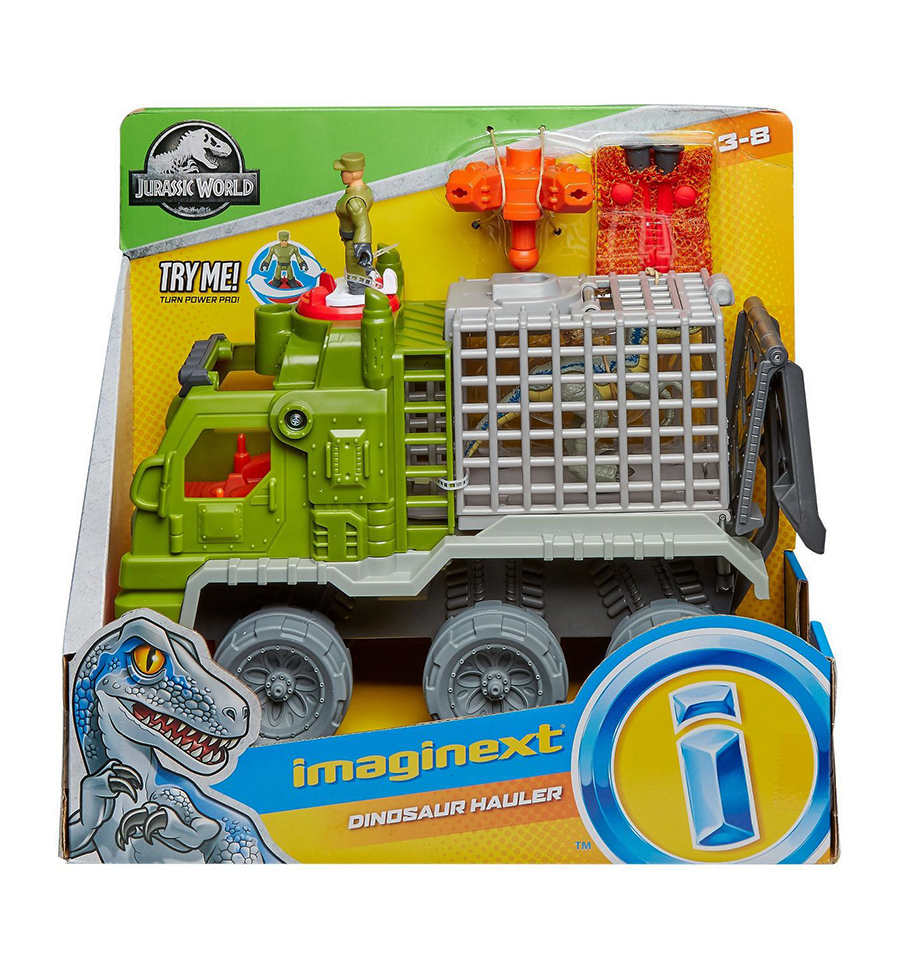 imaginext jurassic world dinosaur hauler