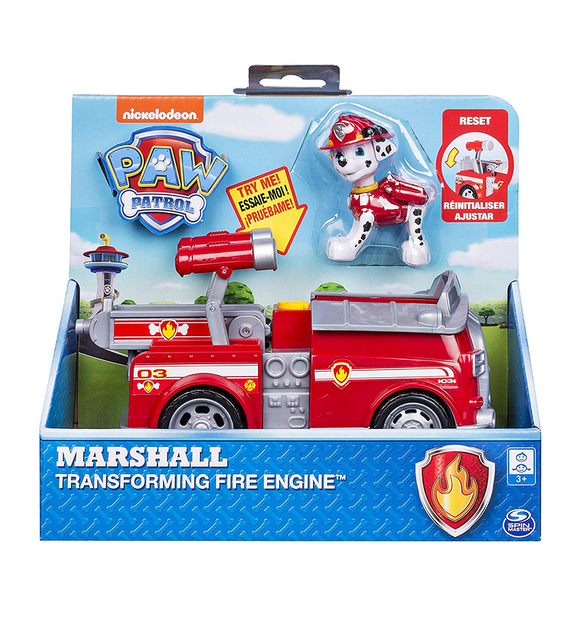 Kommuner Alfabetisk orden grøntsager Paw Patrol, Marshall's Transforming Fire Truck with Pop-Out Water Cann –  Toys Onestar