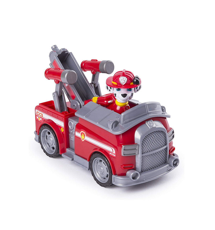 Paw Patrol, Marshall’s Transforming Fire Truck with Pop-Out Water Cann ...