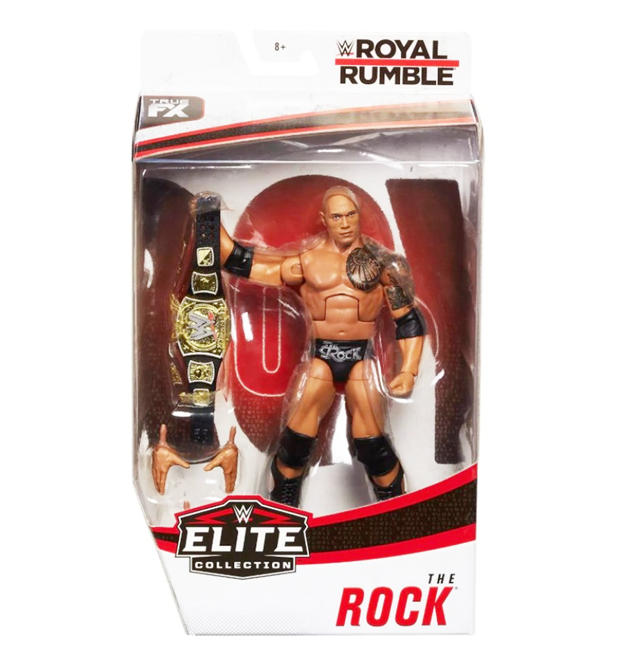 WWE Wrestling Elite Collection Royal Rumble The Rock Action Figure ...
