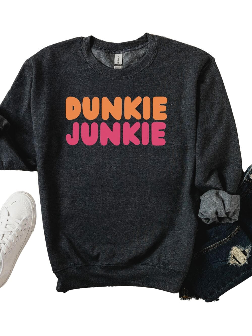 Dunkie Junkie Unisex Heavy Blend™ Crewneck Sweatshirt for Coffee Lovers