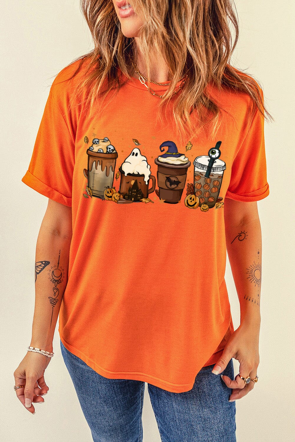 Halloween Coffee Graphic T-Shirt