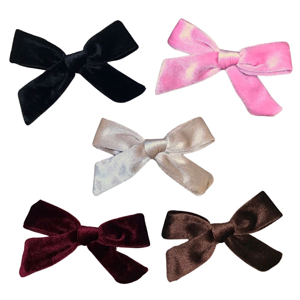 Addi. Velvet Toddler Hair Bows.