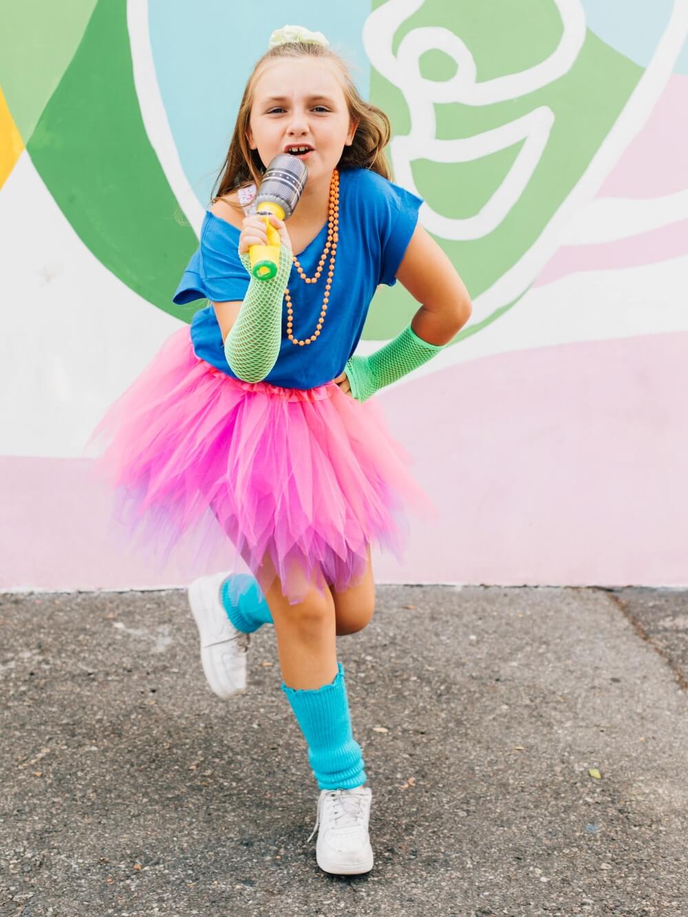 Hot Pink 80's Pixie Tutu Complete Costume Kids, Adult, Plus