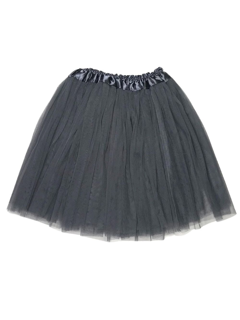 Dark Gray Plus Size Adult Tutu Skirt - Women's Plus Size 3- Layer Basic Ballet Costume Dance Tutus