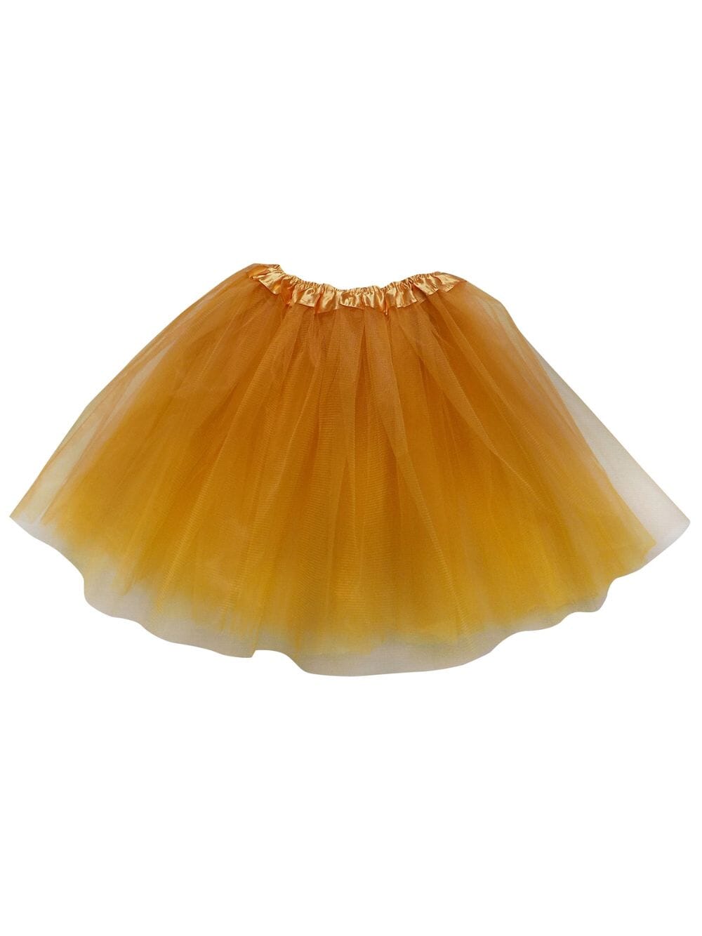 Goldenrod Plus Size Adult Tutu Skirt - Women's Plus Size 3- Layer Basic Ballet Costume Dance Tutus