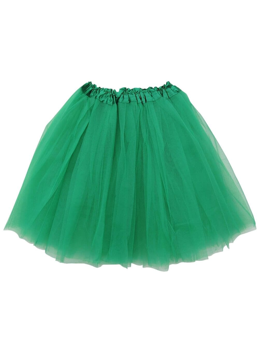 Green Plus Size Adult Tutu Skirt - Women's Plus Size 3- Layer Basic Ballet Costume Dance Tutus