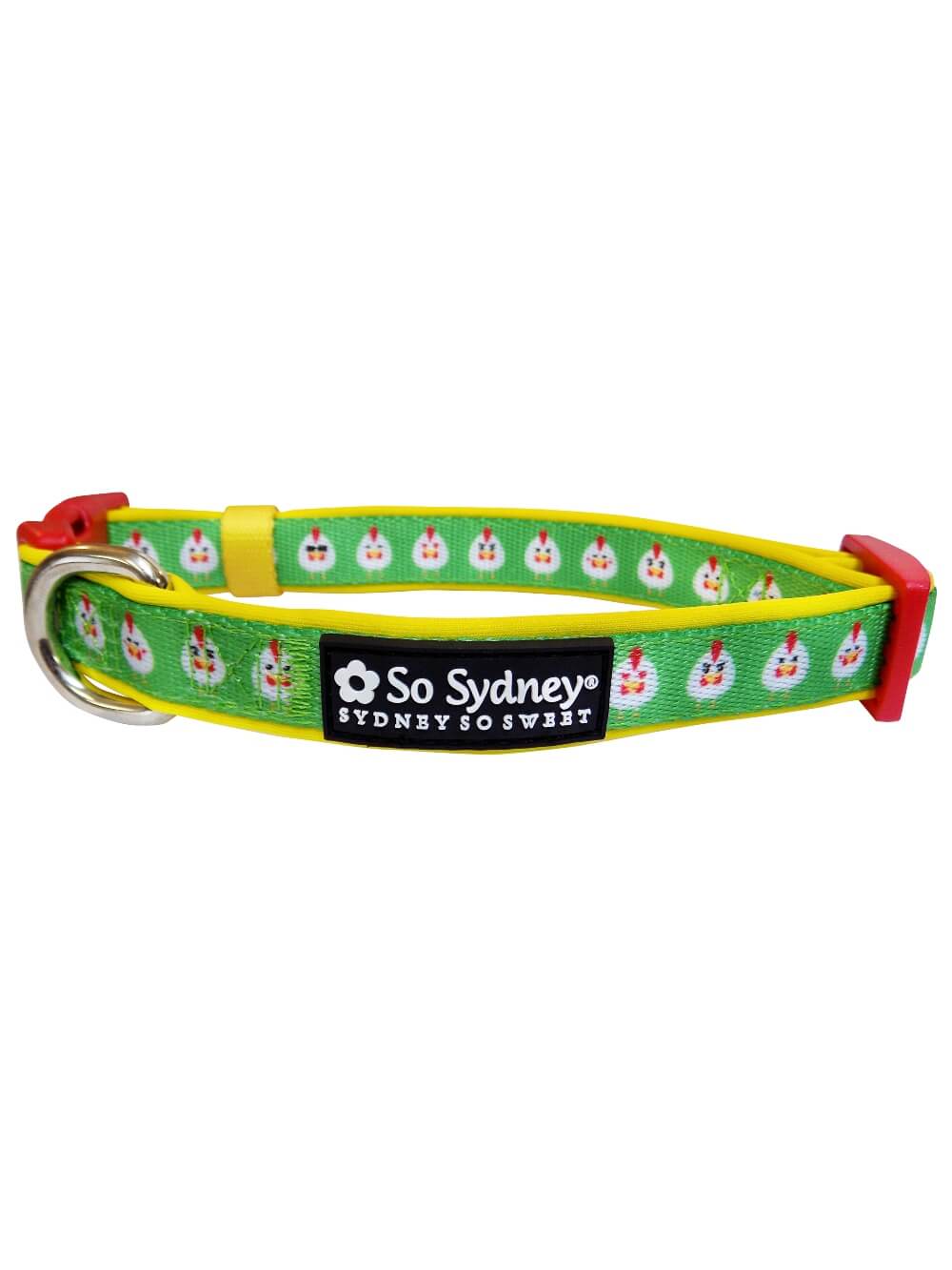 Chickens in a Row Fashionable & Fun Dog Collar