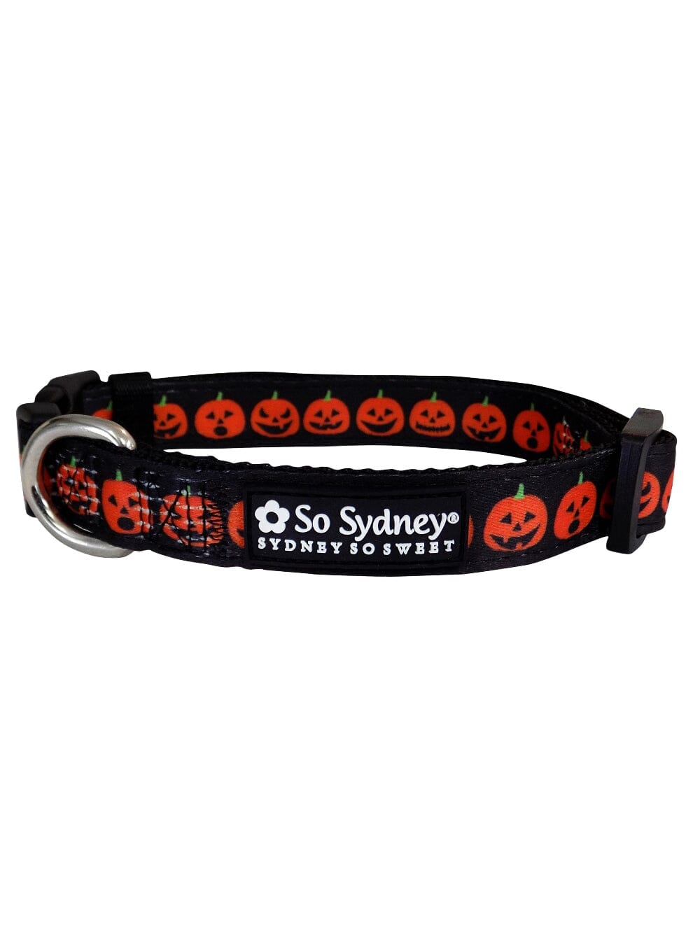 Jack-O-Lantern Halloween Pumpkin Orange & Black Dog Collar