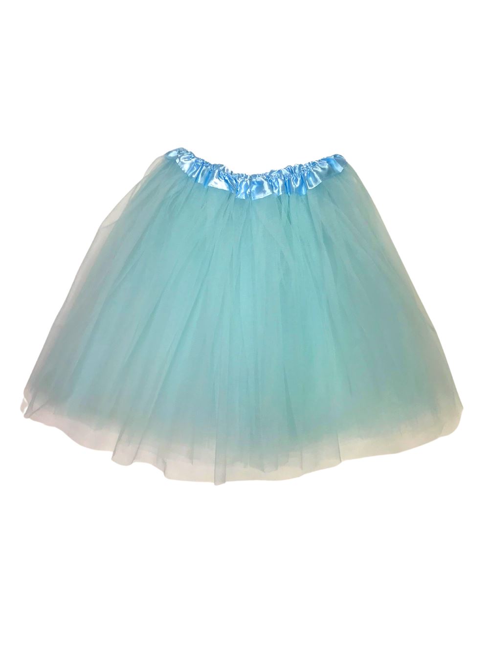 Light Aqua Blue Adult Tutu Skirt - Women's Size 3-Layer Basic Ballet Costume Dance Tutus