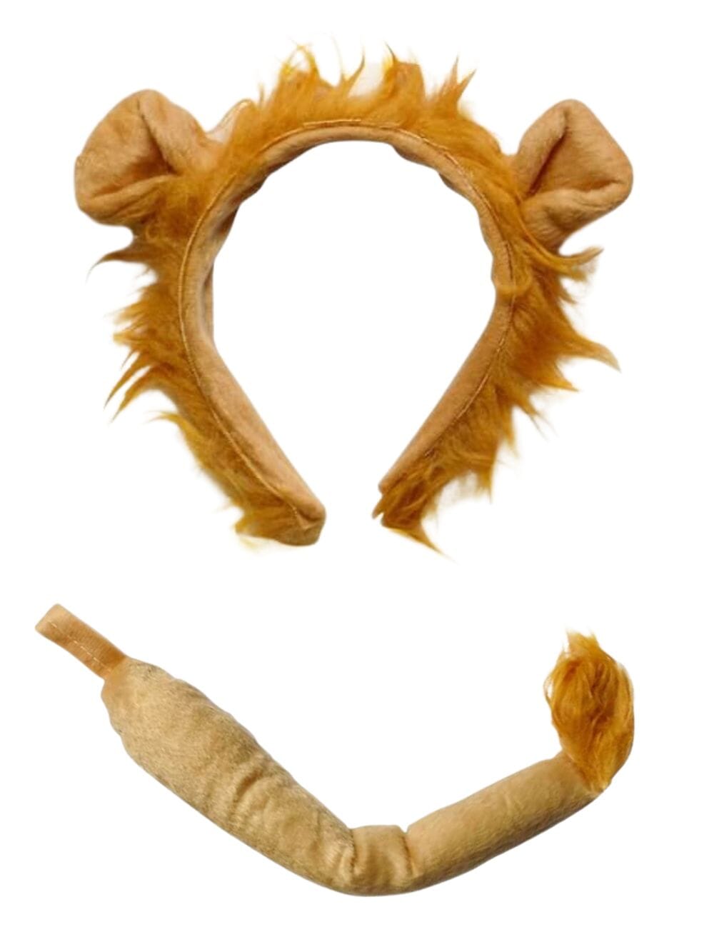 Lion Headband Ears & Tail, Kid or Adult Size Costume Accessories