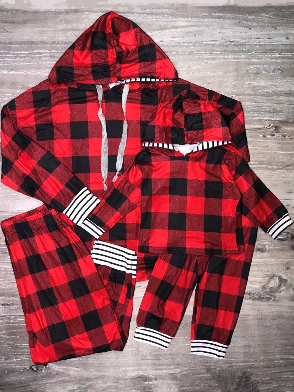 Moose Tartan Plaid Matching Family Pajamas Girl/Boy 2T