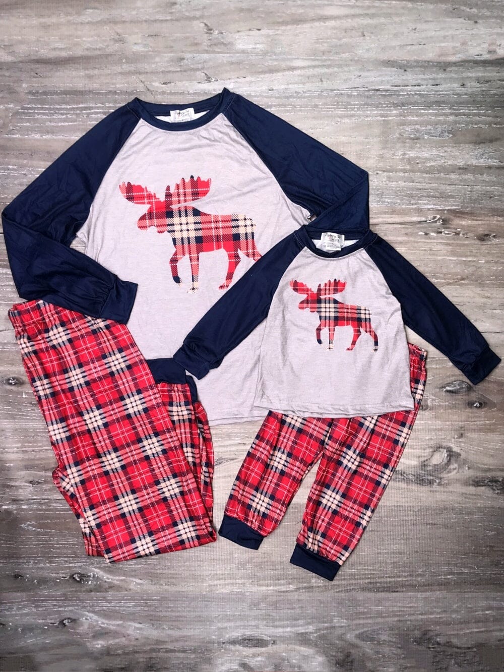 Personalized Ho Ho Ho Christmas Flannel Pajama Set - Buffalo Plaid Red –  Cotton Sisters