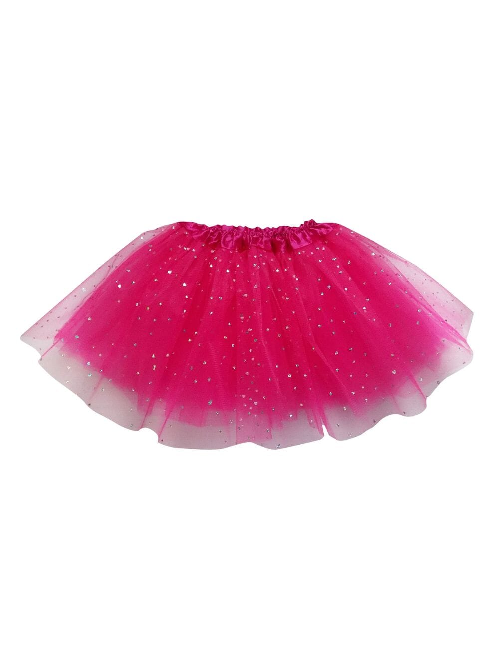 Hot Pink Sequin Heart Tutu Skirt Costume for Toddler, Girls, Women, Plus