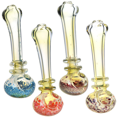 Cool Spoon Pipe | Borosilicate Glass | Fumed and Speckled in Beautiful Colors