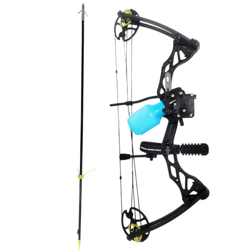 PSE D3 Bowfishing Compound Bow Cajun Package US Made - Blue DK'D/Green DK'D