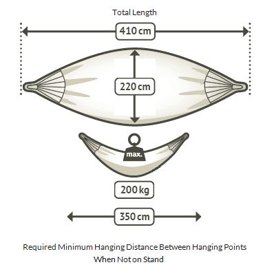 queen hammock dimensions