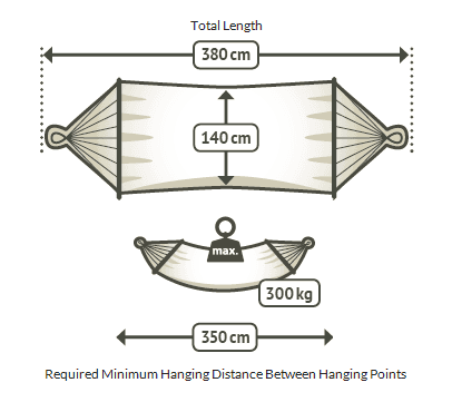 Resort hammock dimensions