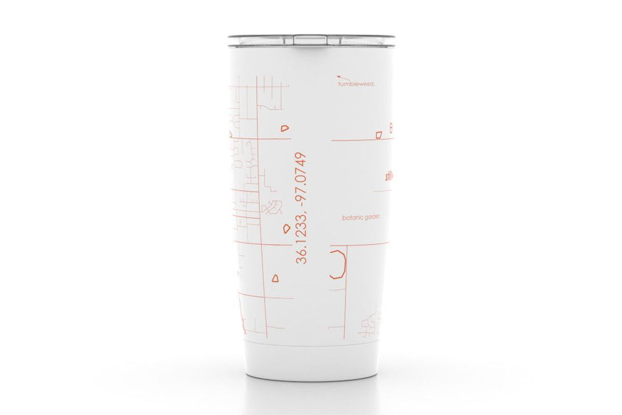 Stillwater OK Color College Town 20 oz Insulated Pint Tumbler