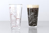 Amherst, MA - University of Massachusetts - College Town Map Pint Glass Pair