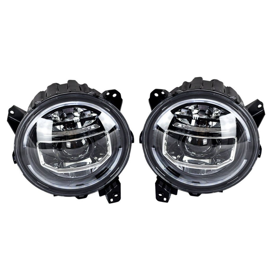 9-Inch LED Halo Headlights w/Start-up Animation for 18-23 Jeep Wrangler