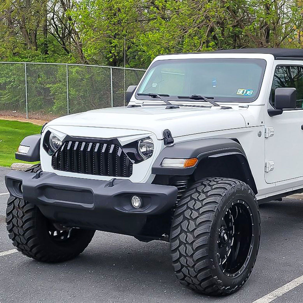 Jeep Wrangler JL Vader Grille (White) | AMOffRoad | Free US Shipping