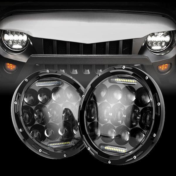 Honeycomb LED Headlights for 97-18 Jeep Wrangler TJ/ JK