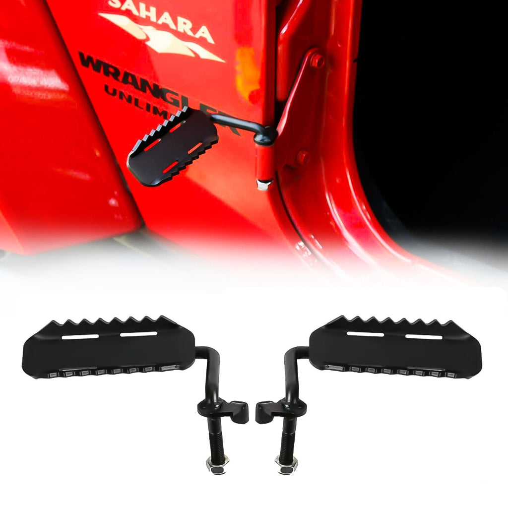 07-20 Jeep Wrangler JK JKU JL Off Hinge Foot Rest Pedal丨Amoffroad