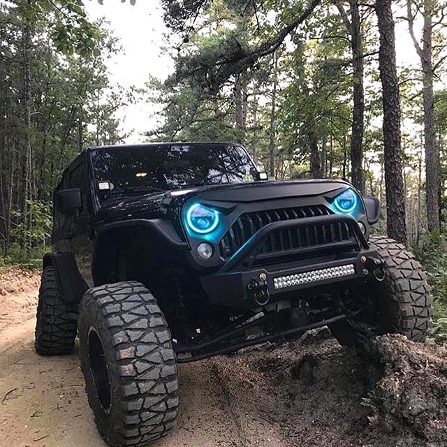 rgb halo headlights jeep wrangler