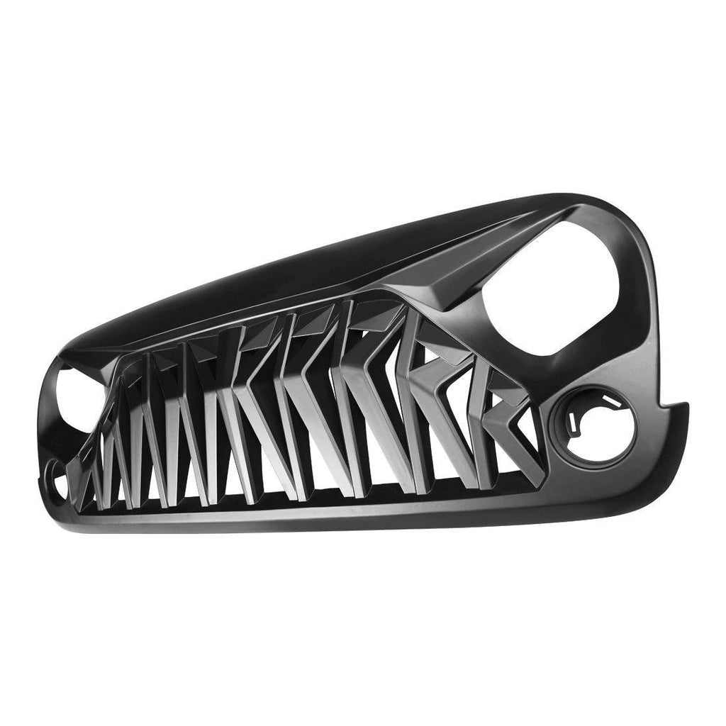 2007 - 2018 Jeep Wrangler JK Shark Grille | AMOffRoad | Free Shipping