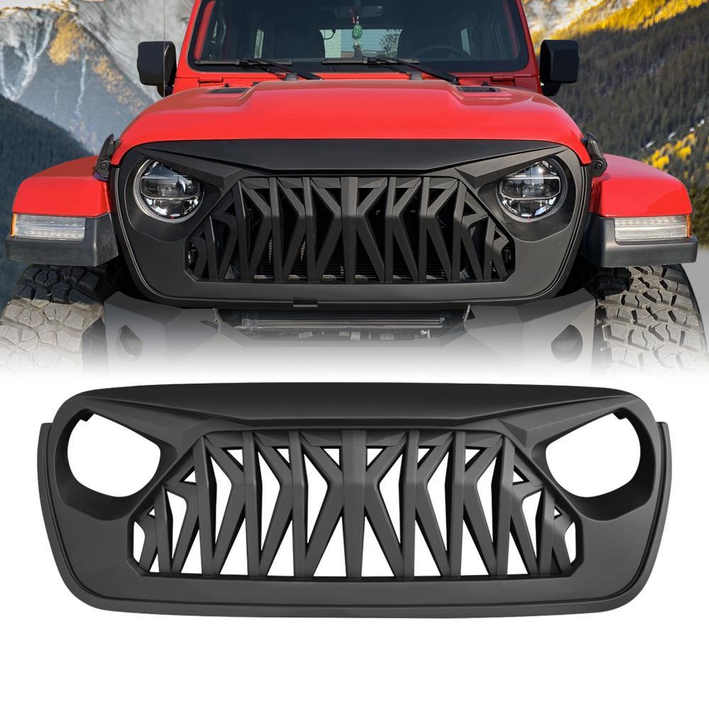 2018-2121 Jeep Wrangler JL Shark Grille | AMOffRoad | Free Shipping