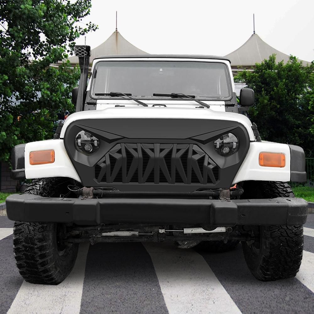 1997 - 2006 Jeep Wrangler TJ Shark Grille | AMOffRoad | Free Shipping