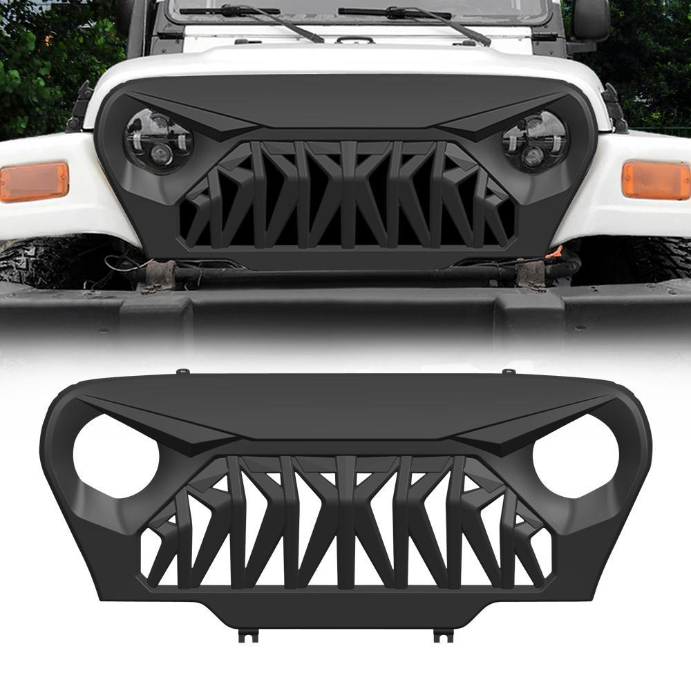 1997 - 2006 Jeep Wrangler TJ Shark Grille | AMOffRoad | Free Shipping