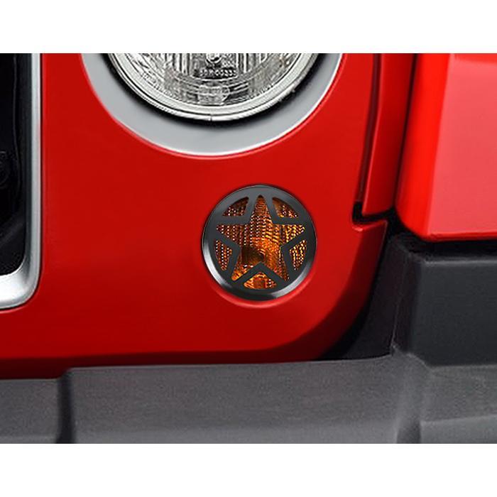 Jeep Wrangler Star Turn Signal Lights Cover| AMOffRoad | Free Shipping