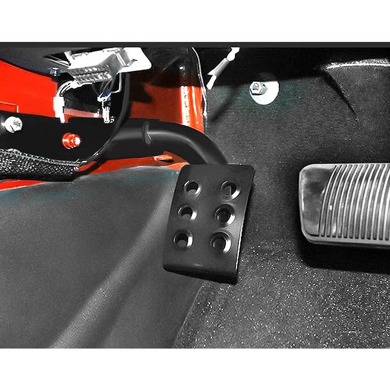 Steel Left Side Foot Pedals Pegs for 07-18 Jeep Wrangler JK/ JKU