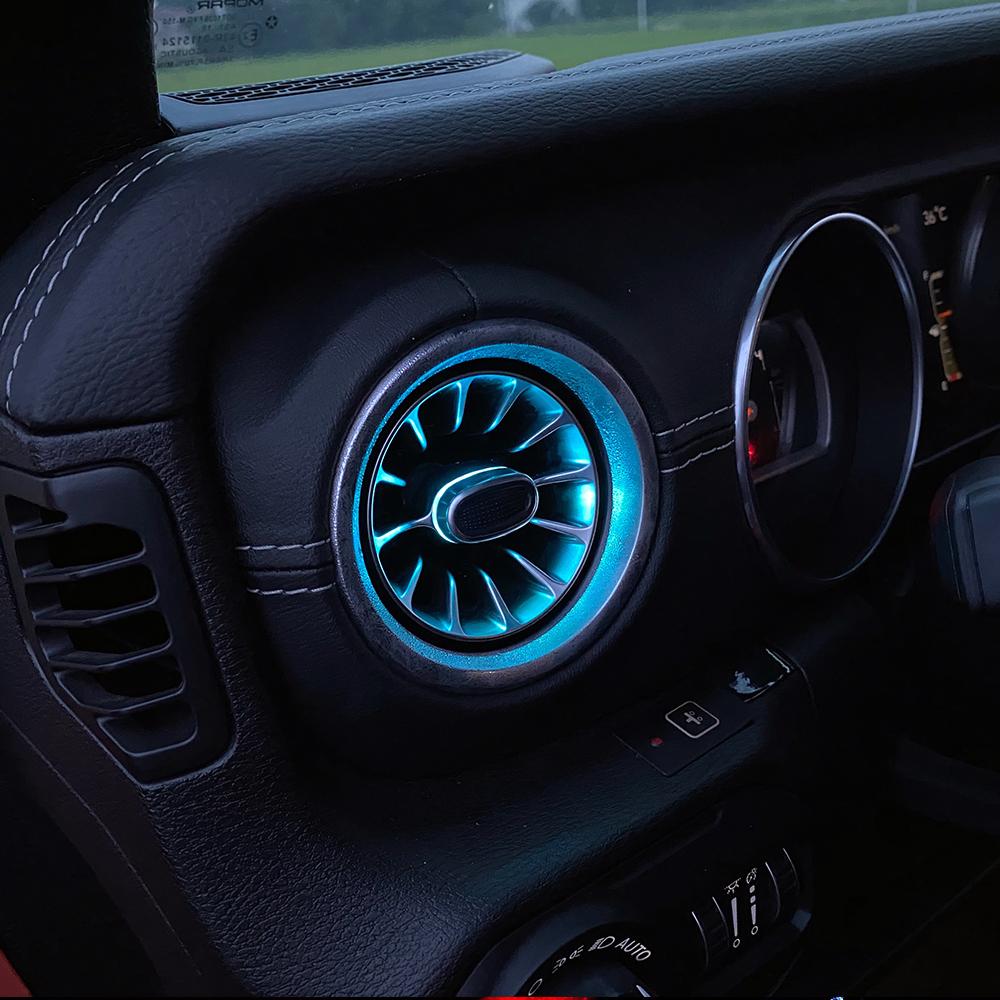 07-18 Jeep Wrangler JK Turbo Air Vent w/ Ambient Light | AMOffRoad