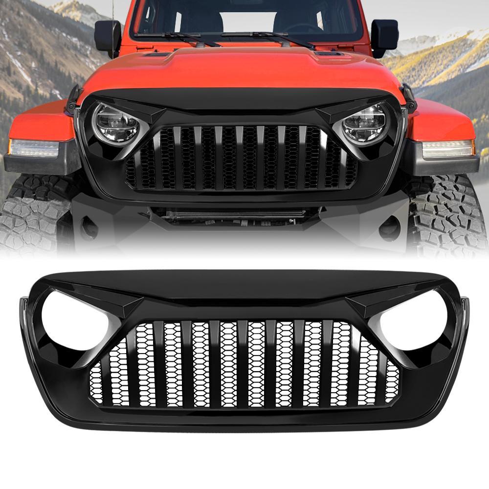 Jeep Wrangler JL Gladiator Vader Grille Glossy Black | AMOffRoad