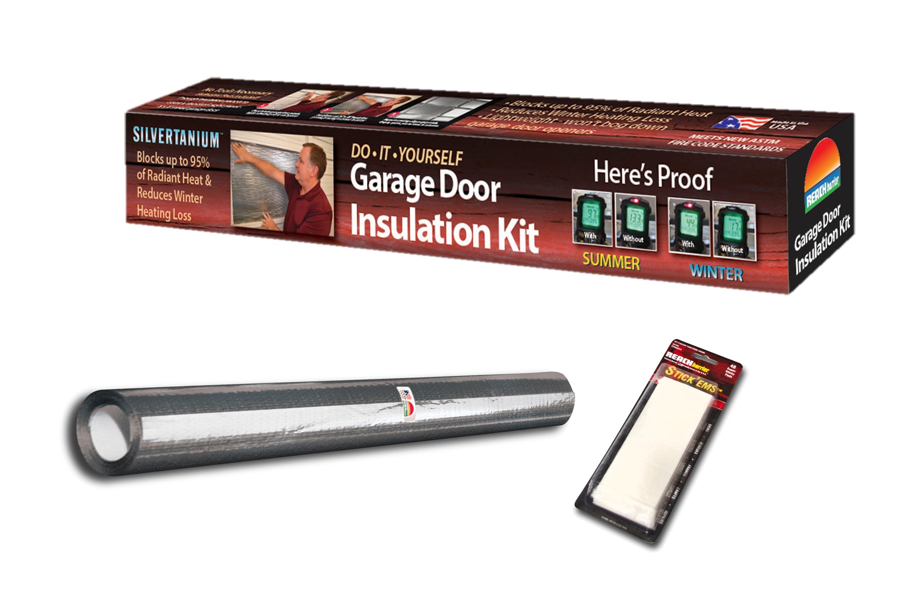 Best Reach Barrier Do It Yourself Garage Door Insulation Kit with Modern Design