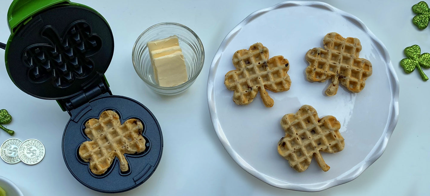 St Patrick's Day Allergy Friendly Waffles