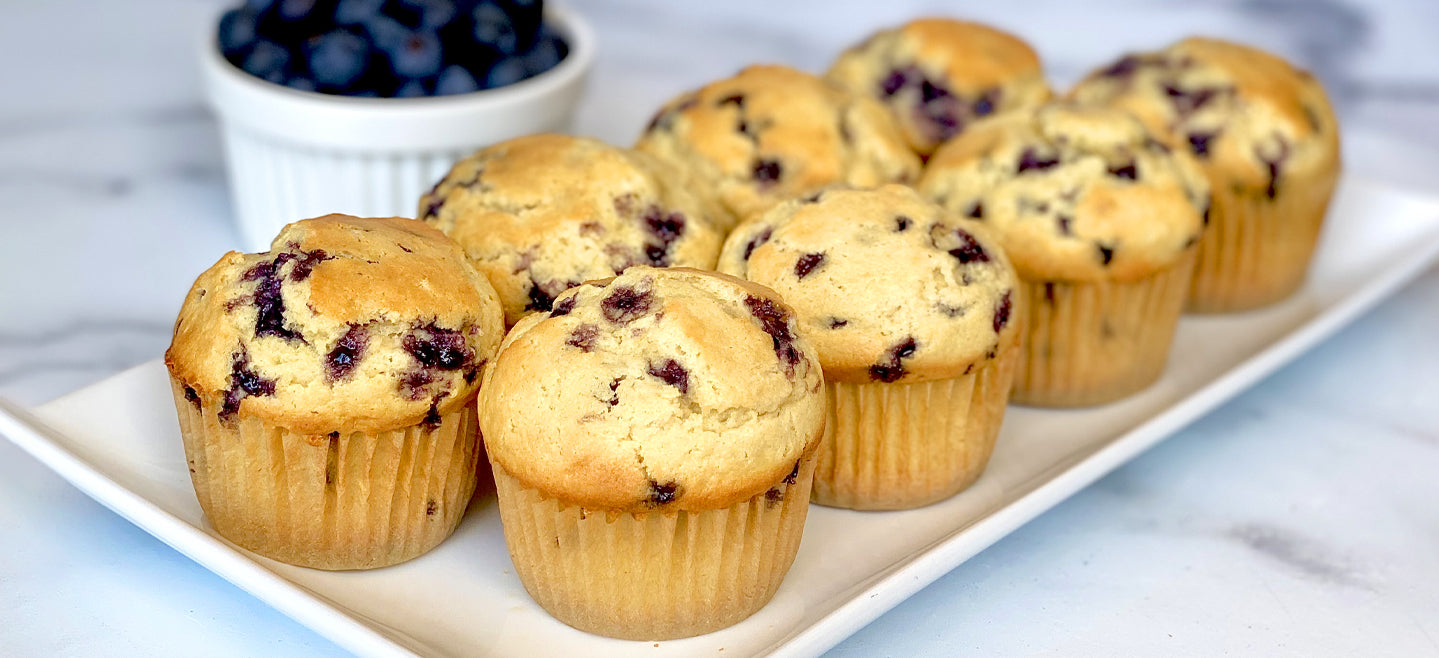 allergy friendly gluten free blueberry muffins