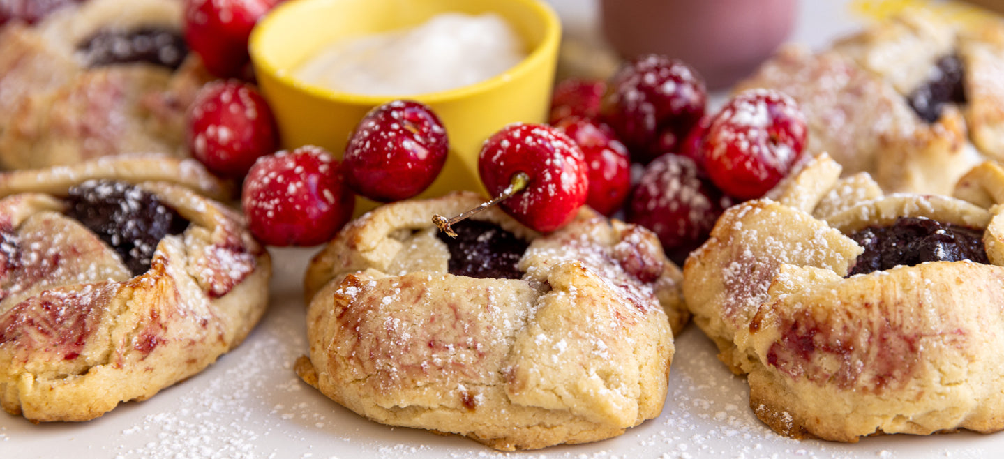 allergy friendly gluten free summer cherry tarts