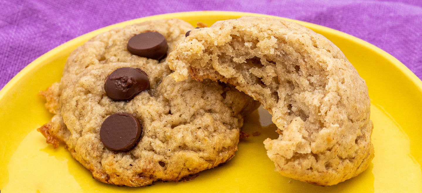 banana bread cookies, gluten free, allergy friendly