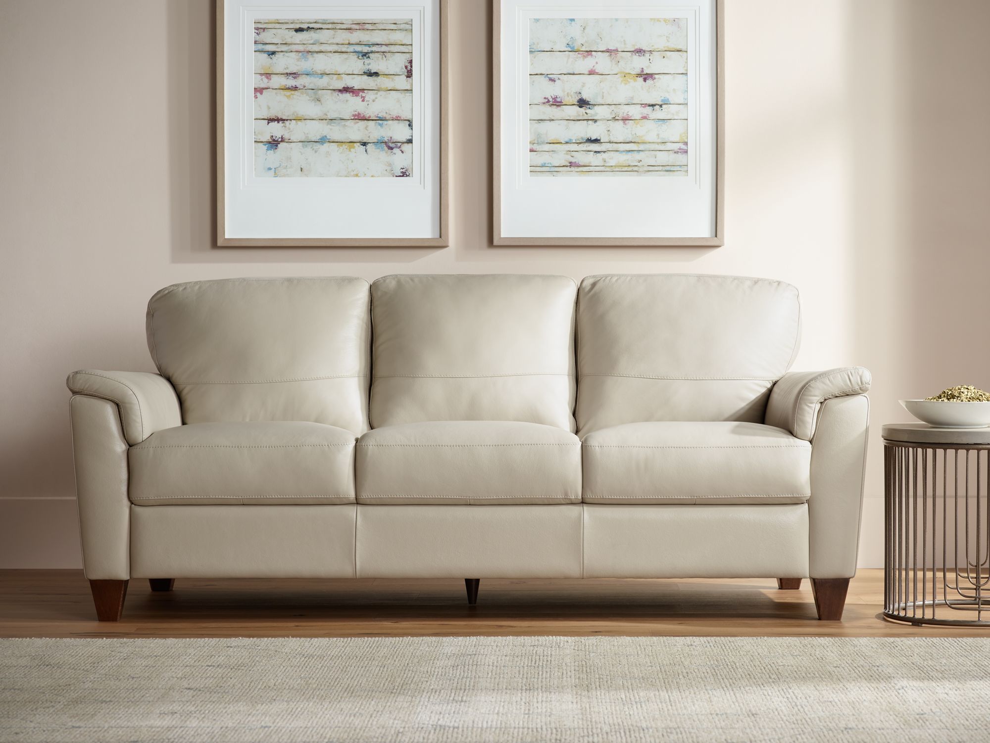 bellini modern living emilia leather sofa