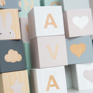 personalised baby blocks