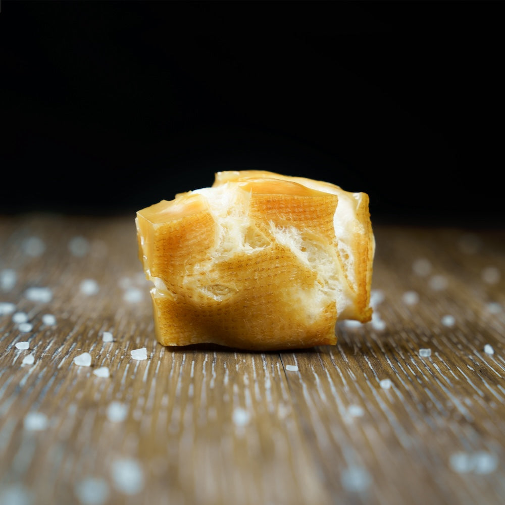 Yak cheese puff