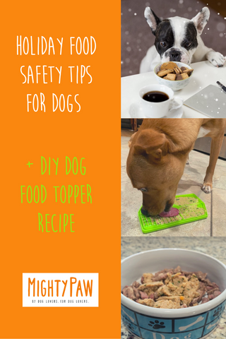 Holiday Food Safety Tips For Dogs And DIY Dog Food Topper Recipe