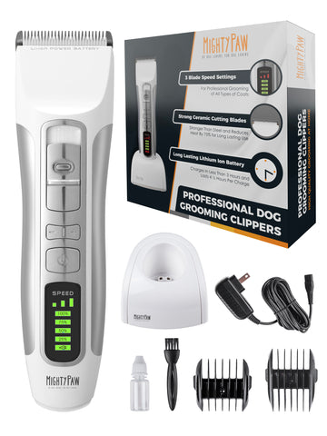 Electric and cordless dog grooming clippers