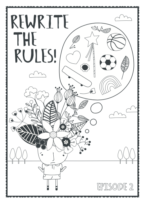 podcast episode 2 colouring page