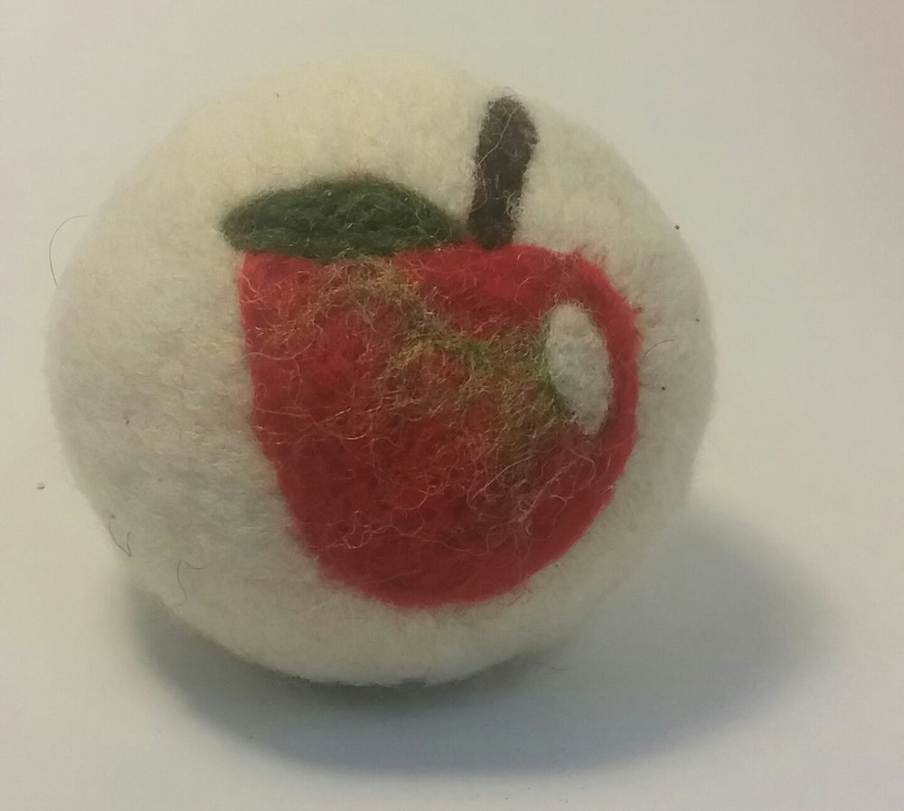 needle felted dryer balls